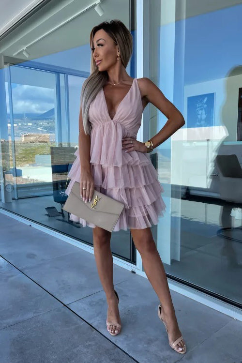 Amazing Evening Layered Tulle Mini Dress - 2 Colors Amazing Evening Layered Tulle Mini Dress - 2 Colors