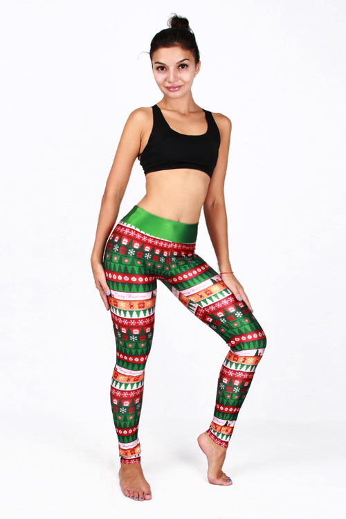 Christmas Light Print Yoga Pants – Beetsweeti