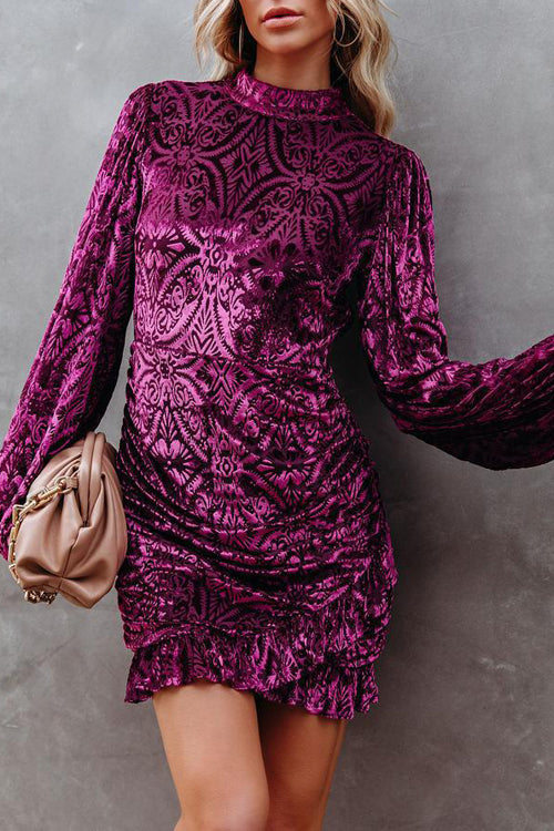 Moody Moment Backless Velvet Mini Dress- 3 Colors, S / Purple Moody Moment Backless Velvet Mini Dress- 3 Colors, S / Purple