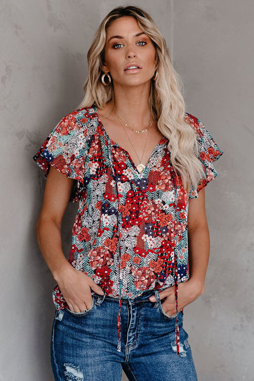 Flying High Printed Short Sleeve Top - 3 Colors