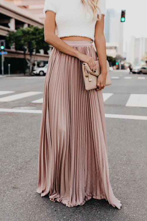 City View Pleated Maxi Skirt - 6 Colors