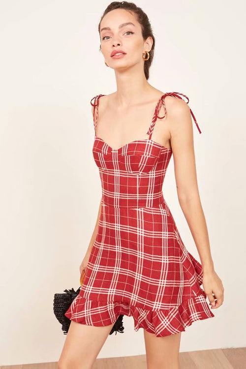red tartan skater dress Stewart Royal Tartan Skater Dress