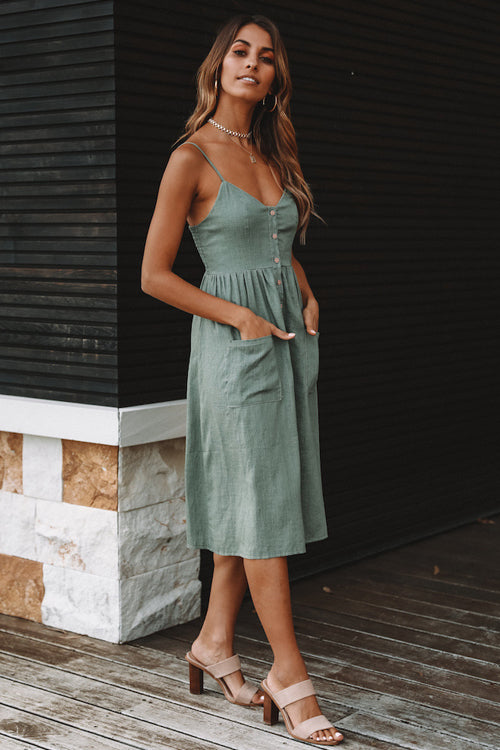 Days Like This Spaghetti Pleated Dress - 3 Colors