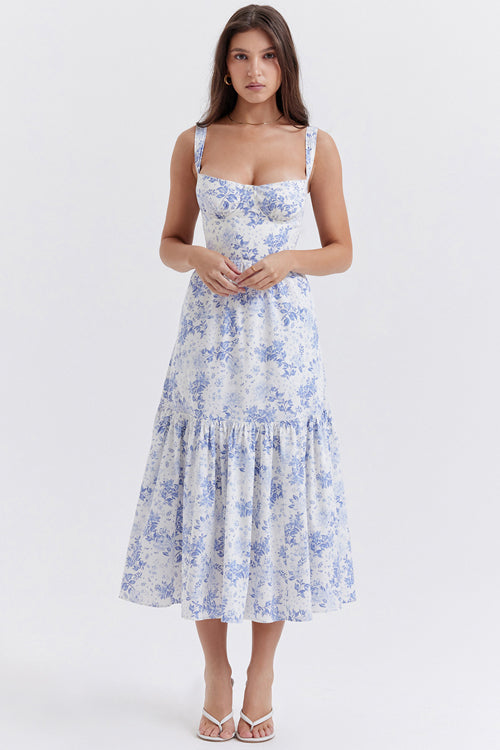 Feels Just Right Floral Print Midi Dress - 3 Colors