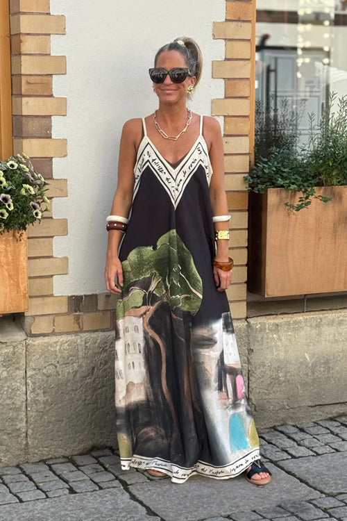 Wondrous Muse V-Neck Printed Maxi Dress - 4 Colors