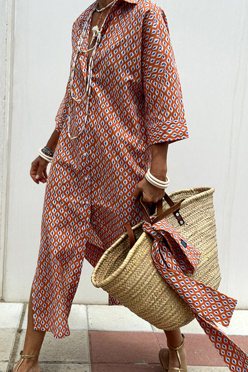 Sweet At Heart Striped Print Midi Dress - 5 Colors