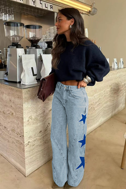 Cooper Super Stretch Stars Wide Leg Jeans - 4 Colors