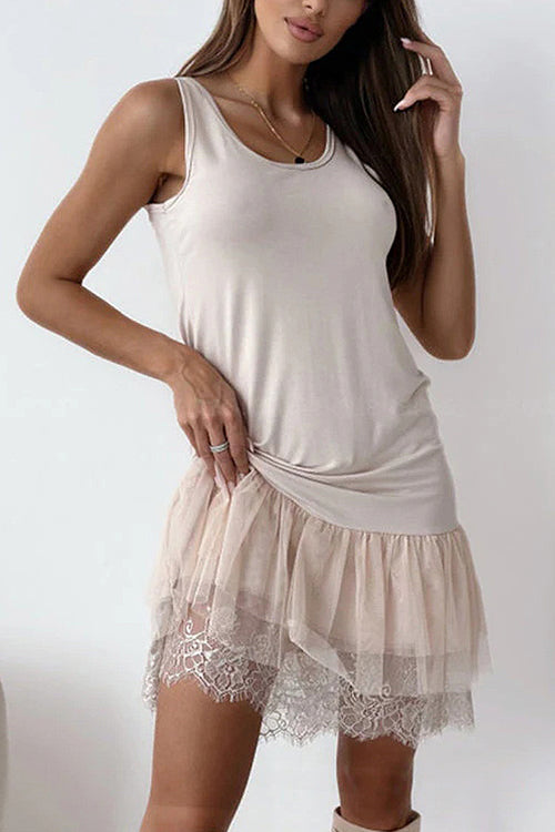 Coziest Crush Sleeveless Lace Dress - 6 Colors