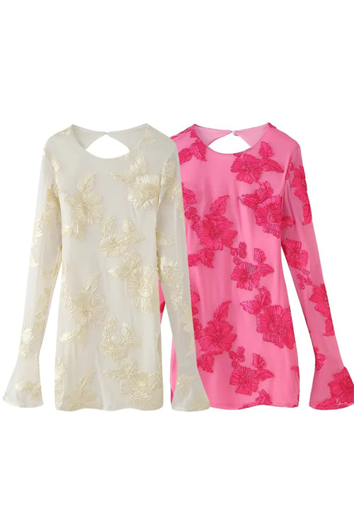 Coveted Sweetness Embroidery Mini Dress - 3 Colors