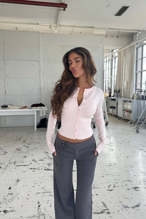 Snuggly Days Button Down Cropped Knit Sweater - 6 Colors