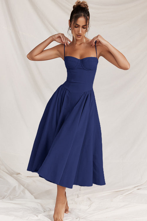 Longing For Love Strap Bustier Midi Dress - 8 Colors
