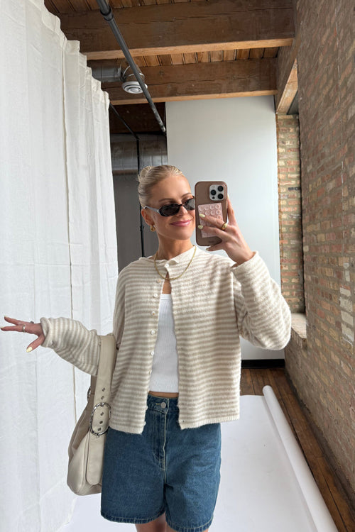 Attractively Cozy Soft Striped Knit Cardigan - 6 Colors