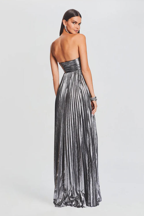 Glorious Shine Metallic Pleated Maxi Dress - 5 Colors