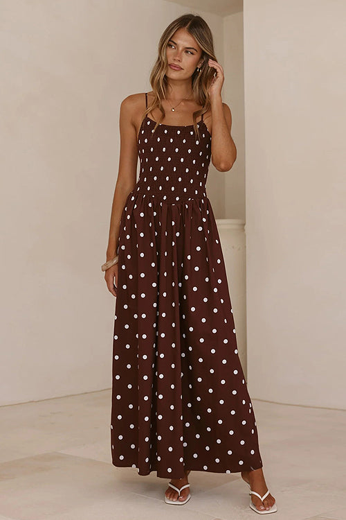 In My Dreams Polka Dots Maxi Dress - 2 Colors