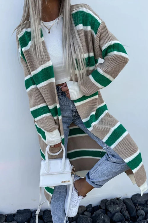 Clement Striped Longline Cardigan - 3 Colors