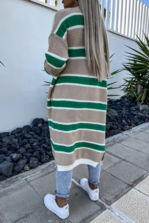 Clement Striped Longline Cardigan - 3 Colors