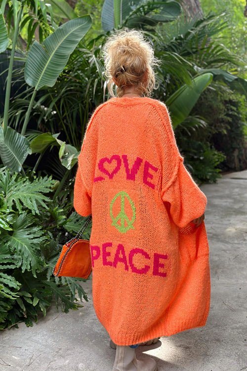 Love And Peace Knit Cardigan - 5 Colors