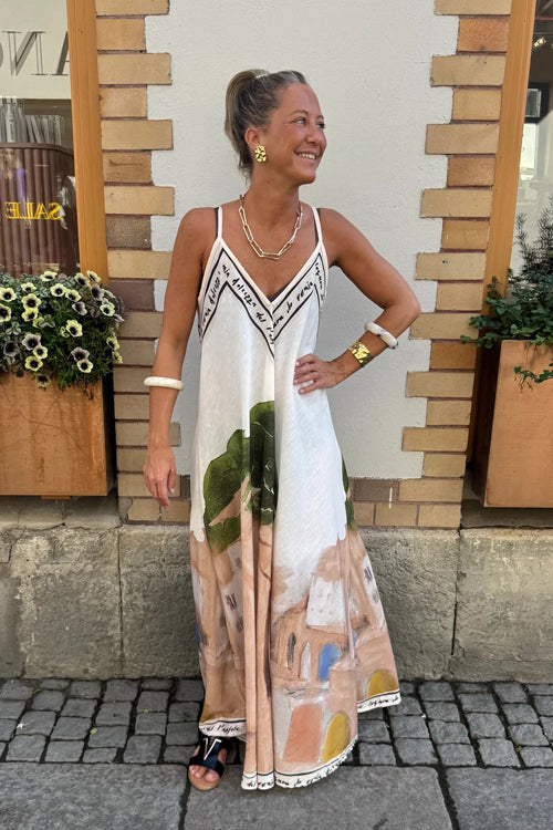 Wondrous Muse V-Neck Printed Maxi Dress - 4 Colors