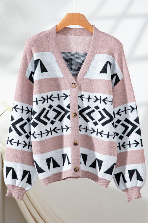 Country Drive Pink Knit Cardigan