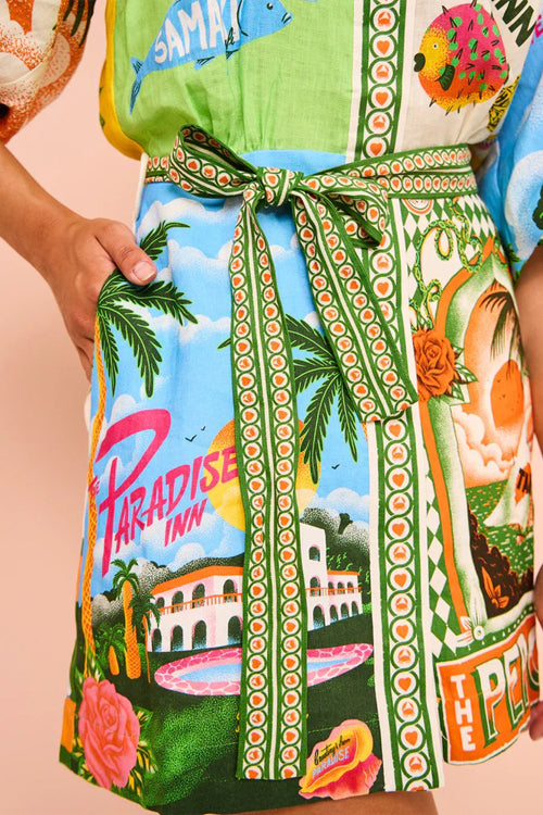 In My Dreams Tropic Print Mini Dress