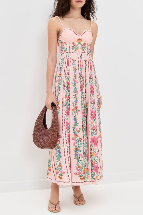 Sunday Stories Pink Floral Maxi Dress