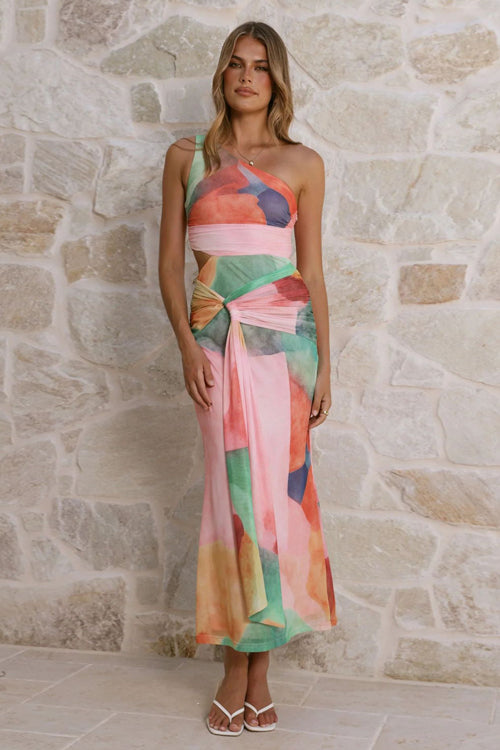 Brighter Side Floral Draped Maxi Dress - 3 Colors
