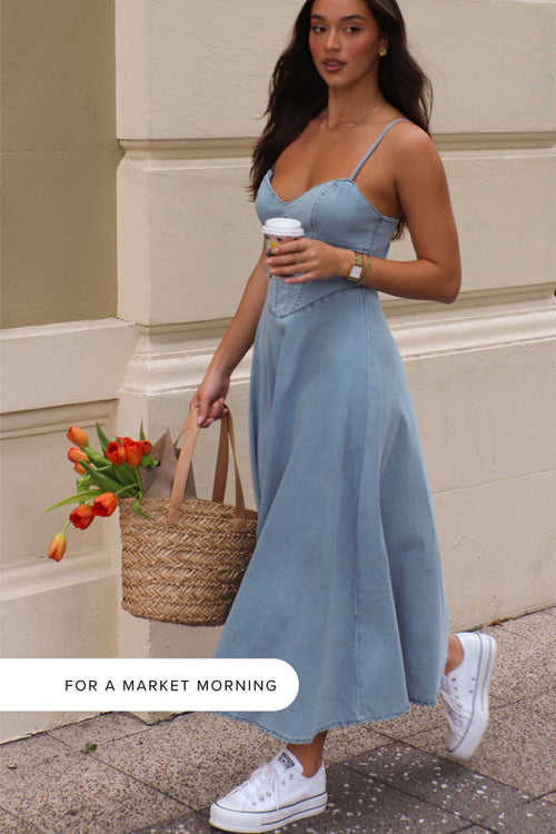 Little Moments A-Line Maxi Dress