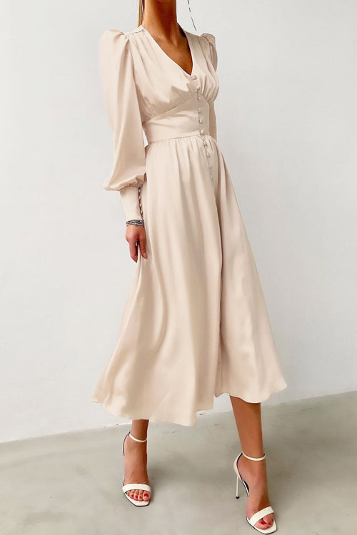 Adorably Flirty Stain Midi Dress - 6 Colors