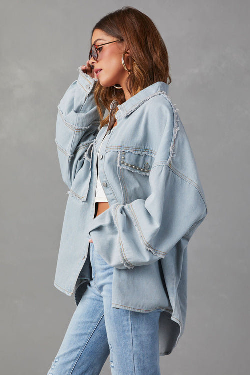 More Than Ready Denim Shacket - 2 Colors