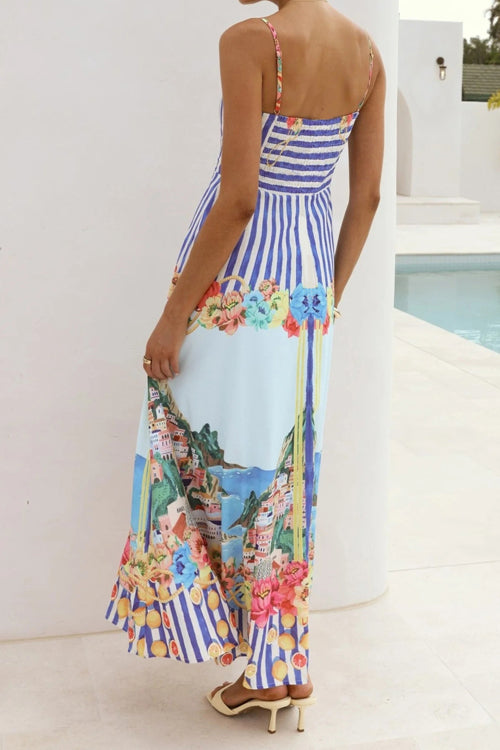 My Love Story Printed Maxi Dress