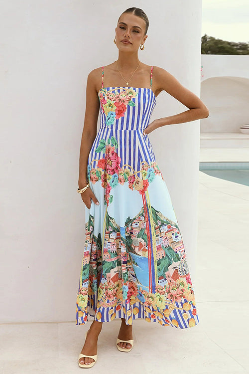 My Love Story Printed Maxi Dress