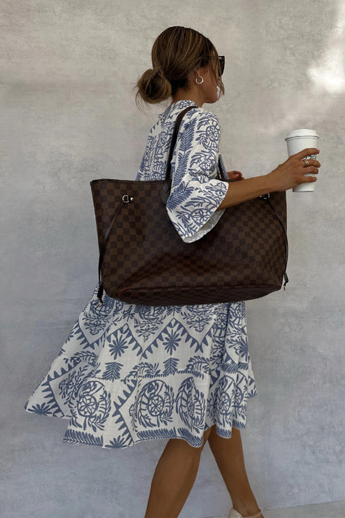 Admirably Chic Print Long Sleeve Mini Dress - 2 Colors