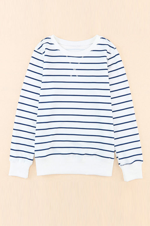 What A Day Striped Long Sleeve Top