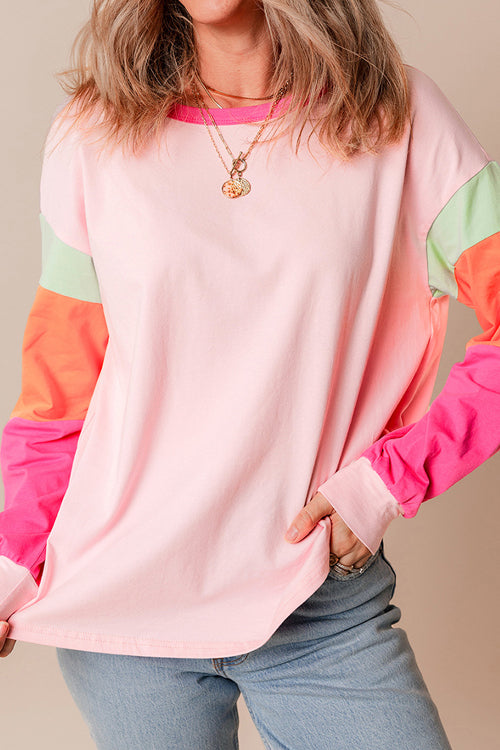 Chic on Repeat Pink Long Sleeve Top