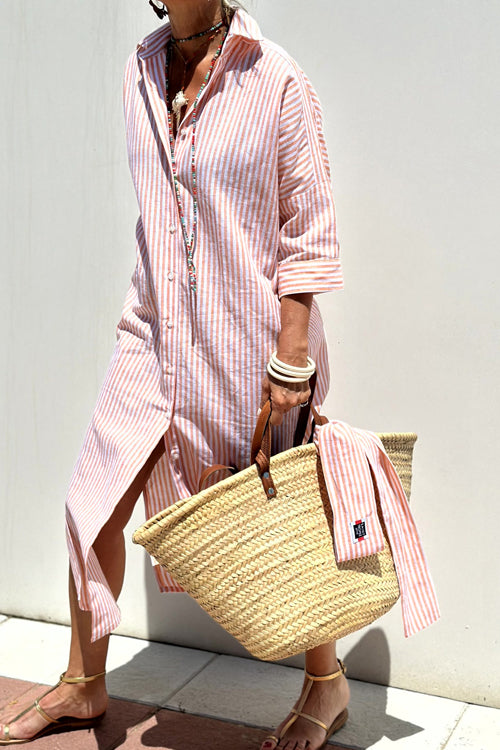 Sweet At Heart Striped Print Midi Dress - 5 Colors