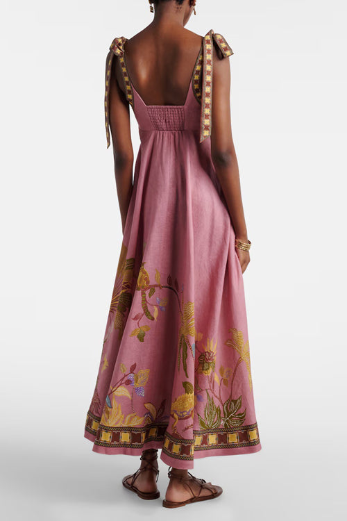 Flowery Passion Floral Print Maxi Dress - 2 Colors