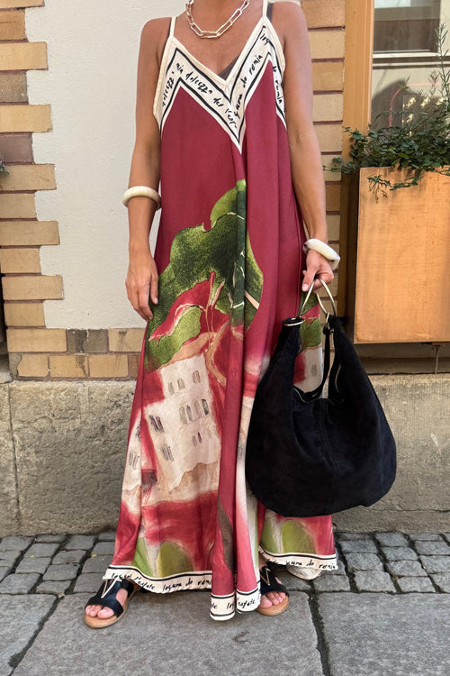 Wondrous Muse V-Neck Printed Maxi Dress - 4 Colors