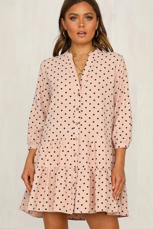 Living The Dream Dot Mini Dress - 2 Colors