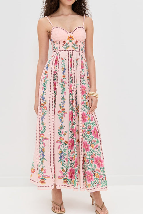 Sunday Stories Pink Floral Maxi Dress