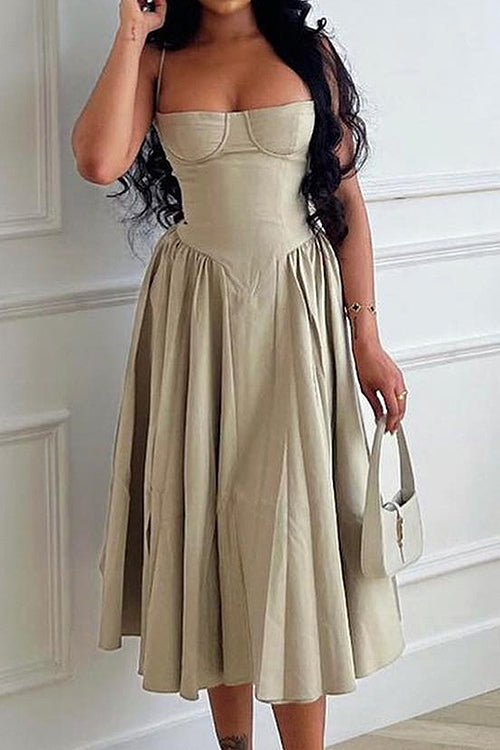 Distinctive Charm Sleeveless Midi Dress - 6 Colors