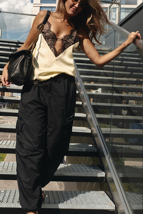 Casually Sophisticated Lace V-Neck Cami Top - 3 Colors