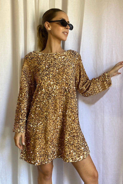 sequin tie back mini dress Tyah Sequin Tie Back Mini Dress | Blue | Womens
