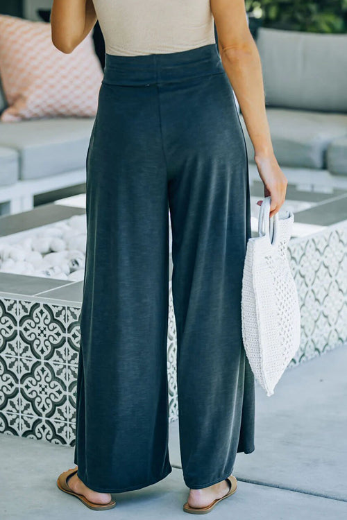 All Vibes Right Cotton Wide-Leg Pants - 4 Colors