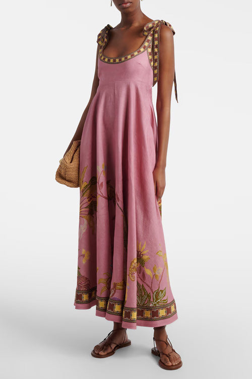 Flowery Passion Floral Print Maxi Dress - 2 Colors