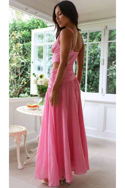 Moment Maker V-Neck Cutout Maxi Dress - 3 Colors