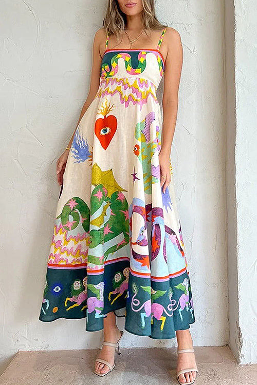 Share Your Happiness Print Maxi Dress - 9 Colors