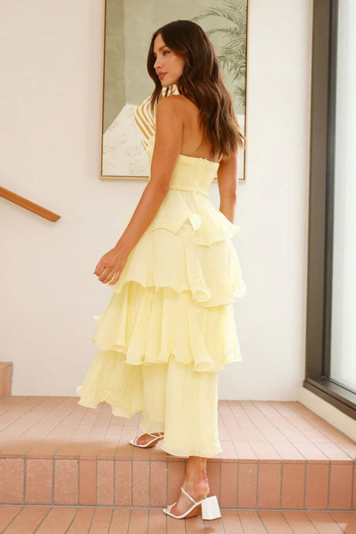Delicate Destiny Layered Strapless Maxi Dress - 5 Colors