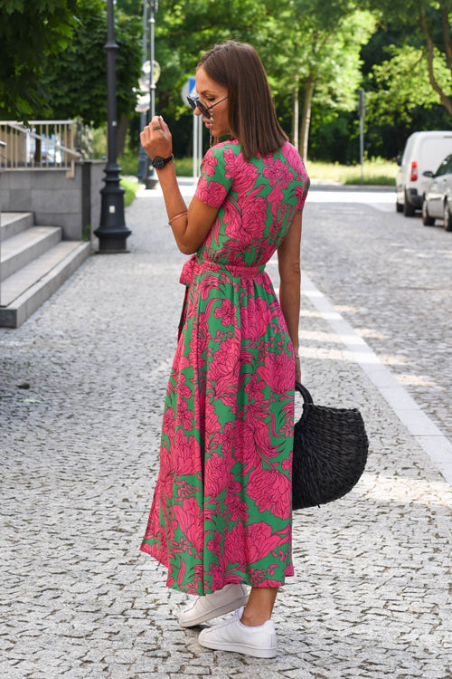 Do What You Love Print High-Slit Maxi Dress - 4 Colors