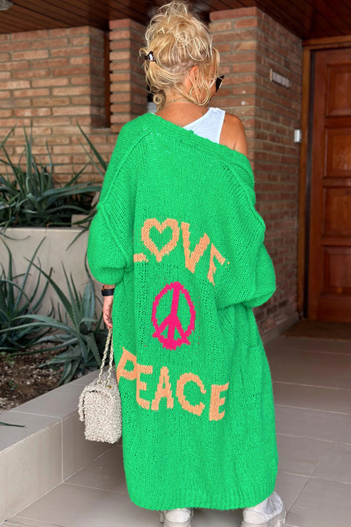 Love And Peace Knit Cardigan - 5 Colors