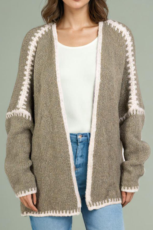 Easy Introductions Knit Cardigan Sweater - 7 Colors